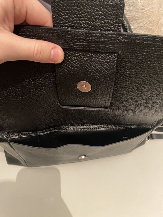 Класична шкіряна сумка Virginia Conti | Кожаная сумка Virginia Conti