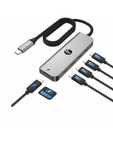 Adapter USB C VCOM Hub USB C 10 Gbps (szary)