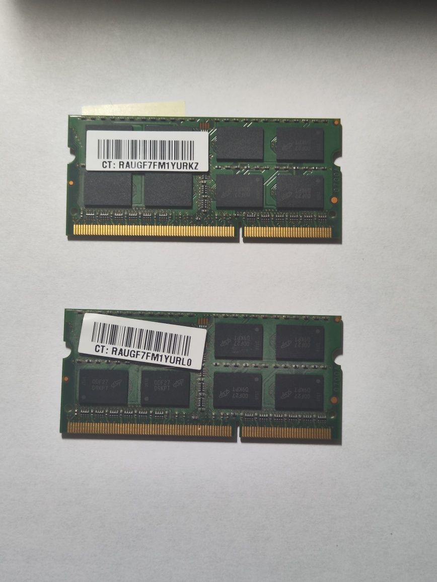 Оперативна пам'ять для ноутбука Micron SODIMM DDR3 4Gb (2*2Gb)