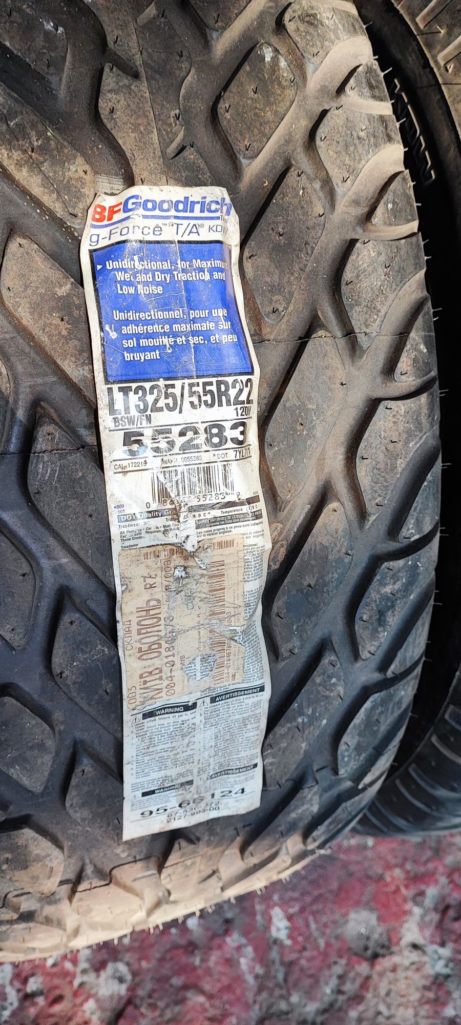 Шини 325 55 R22 BF Goodrich