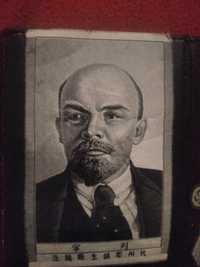 Ленин картина на ткани