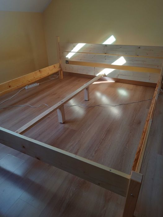 Rama łóżka 180 x 200 cm sosna sosnowa nowa olejowana łóżko Poznań