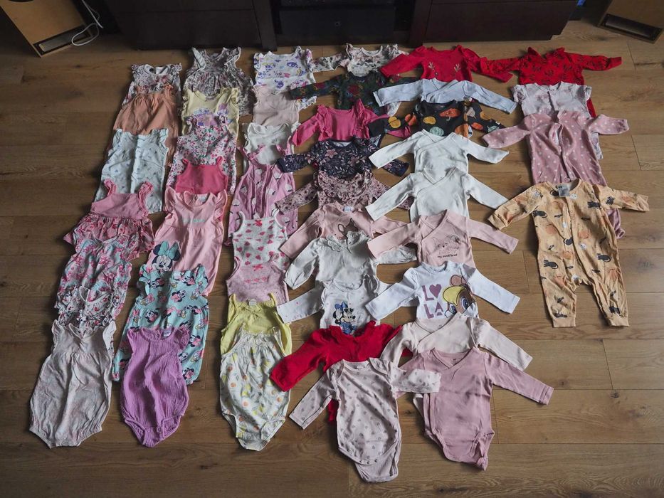 Ubranka 68cm sukienka bodziak bluza pajace Wyprawkowo Sinsay Reserved