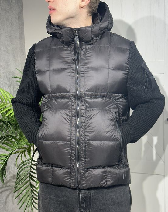 Куртка кардиган C.P. Company Merino Knit Wool Hybrid Hooded Down