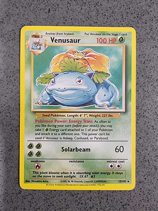 Carta Pokemon Venusaur Rara