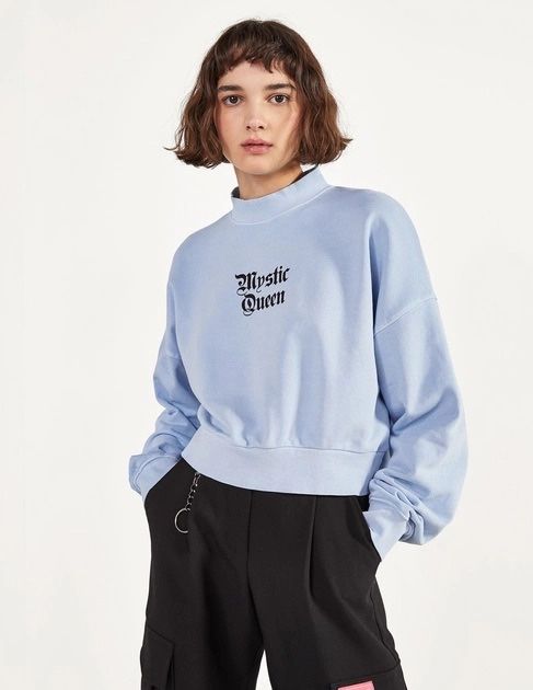 Світшот Bershka голубого кольору