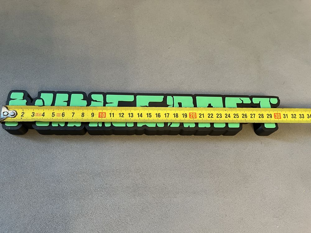 Napis MINECRAFT logo