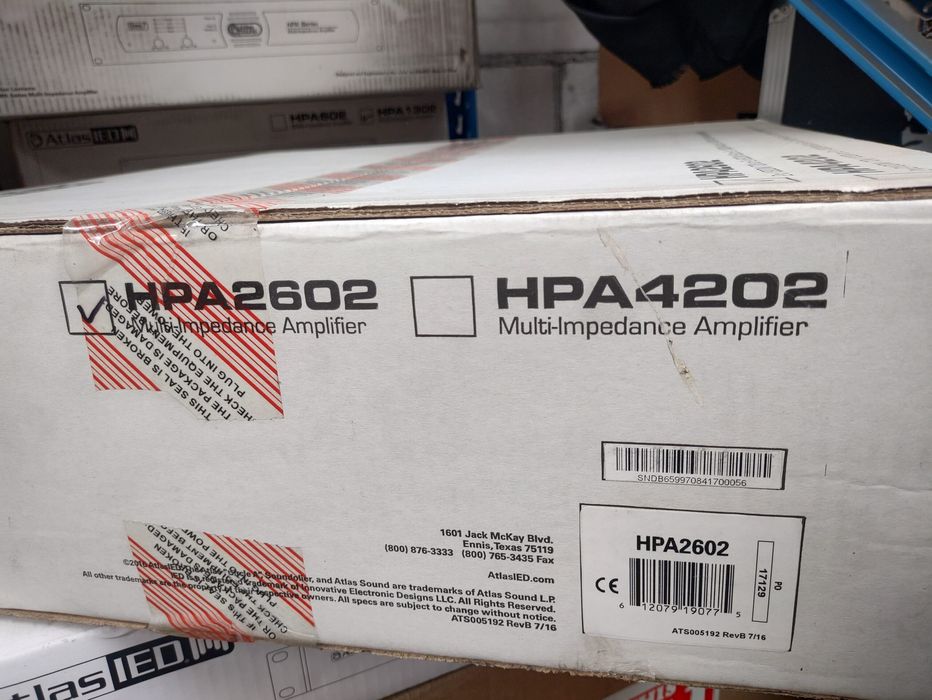 Atlas Sound HPA2602 - wzmacniacz 2x1300W