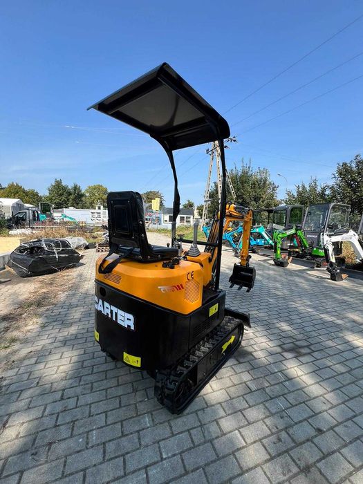 NOWA MiniKoparka 1000kg CARTER CT10 Ramię SKRĘTNE Stick Steer 3 łyżki