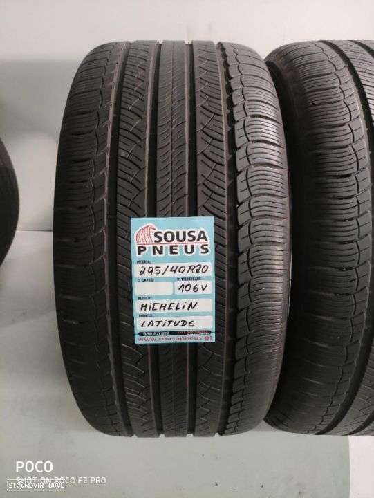 2 pneus 95%de piso 295-40r20 michelin - oferta dos portes