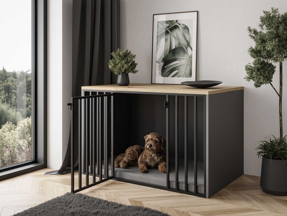 Nowoczesny Kennel Meblowy - klatka dla Twojego psa