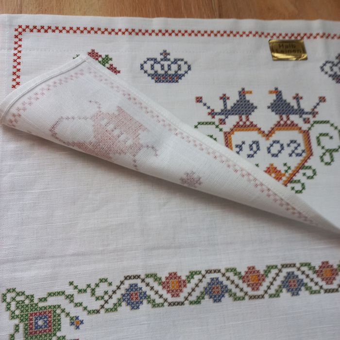 Niemiecka makatka nowa len bawełna