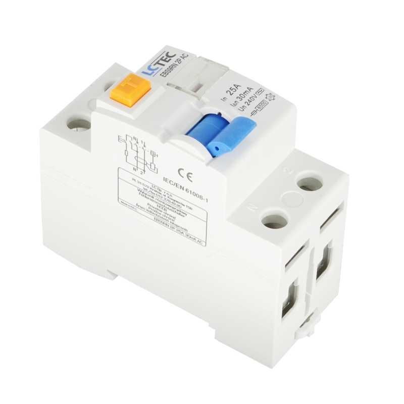 Wyłącznik różnicowoprądowy 2P 40A 30mA AC. Różnicówka LC.