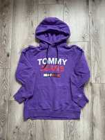 Fioletowa męska bluza z kapturem Tommy Hilfiger XL