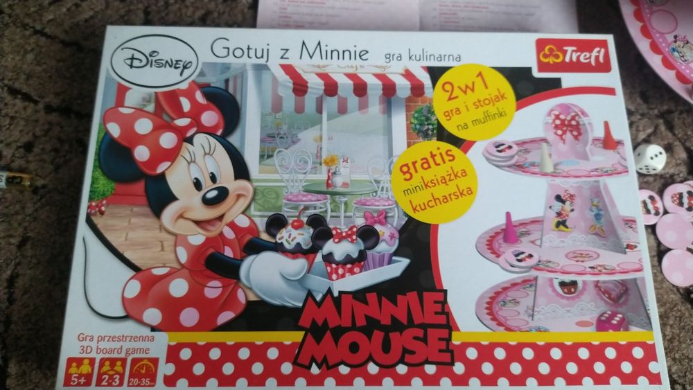 Gotuj z Minnie mouse gra planszowa.