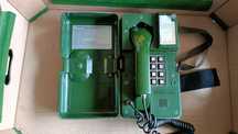 Telefon Polowy ATS-2 P Wojskowy Militarny Stary Telekom Telos Aparat