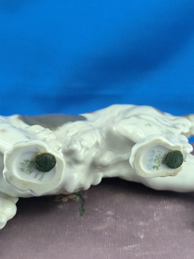 Spaniel z przepiórką Bing&Grondahl Kopenhaga #pies #porcelana