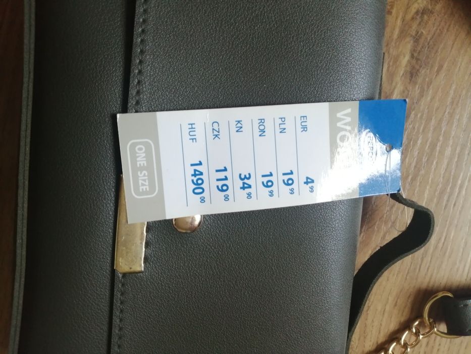 Mała torebka kolor khaki