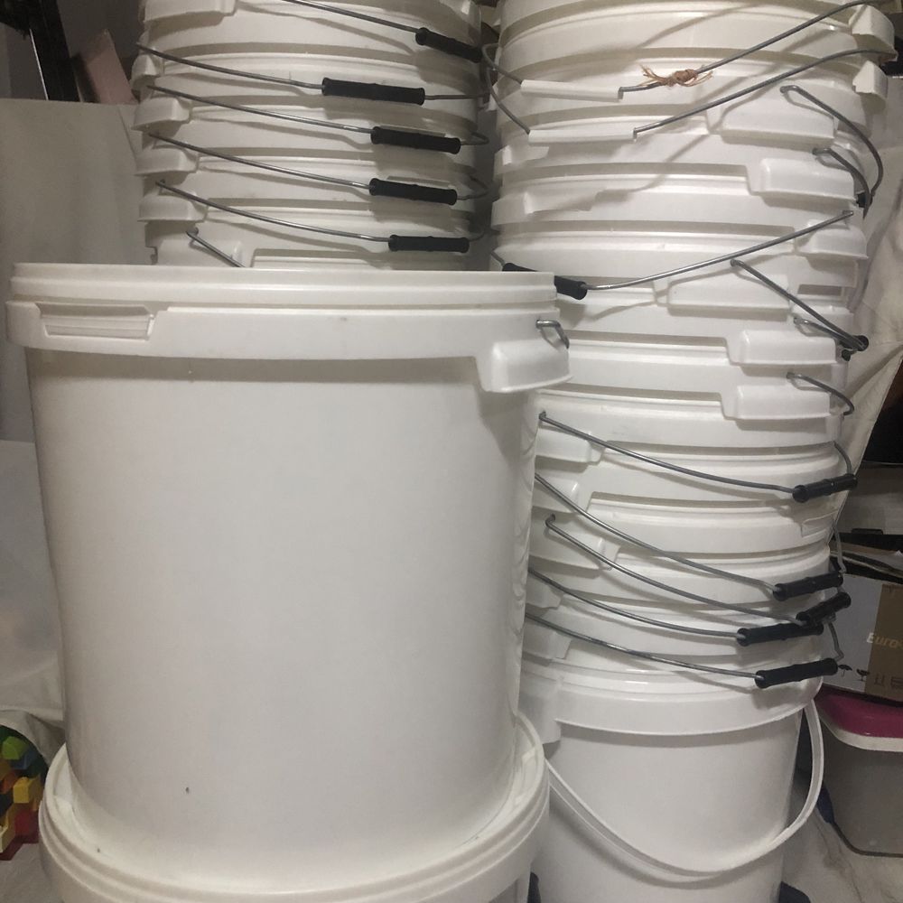 Wiadro plastikowe 20l białe