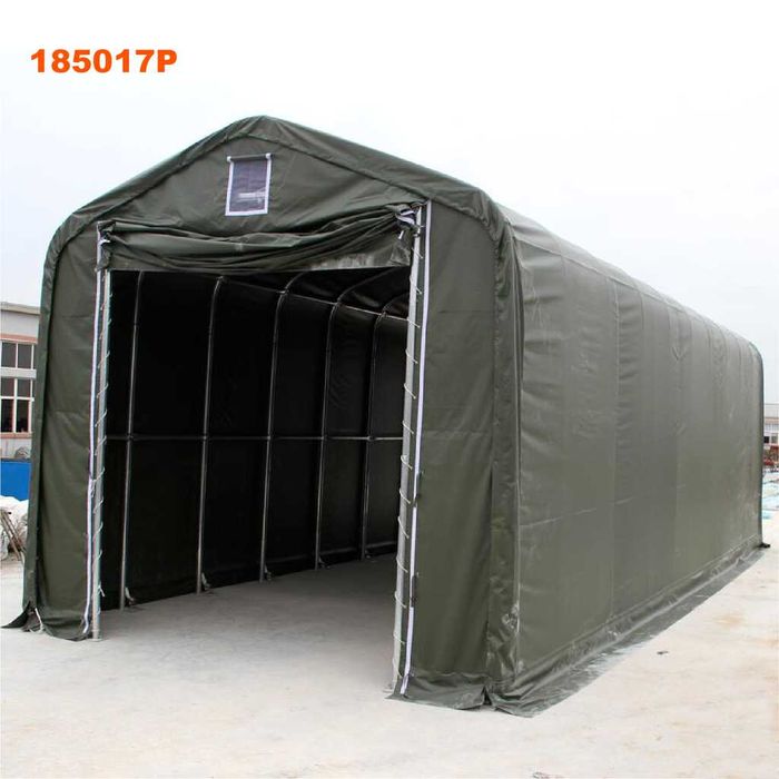 Garaż przenośny hala namiotowa namiot hangar na kampera 15x5,5x5,3 m