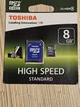 Nowa karta pamięci micro SDHC 8GB Toshiba adapter prezent