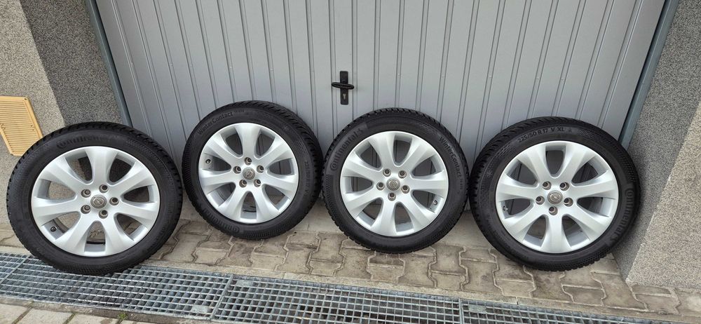 Oryginalne koła Opel Astra J Zafira C 5x15 R17!Opony zimowe!Czujniki!