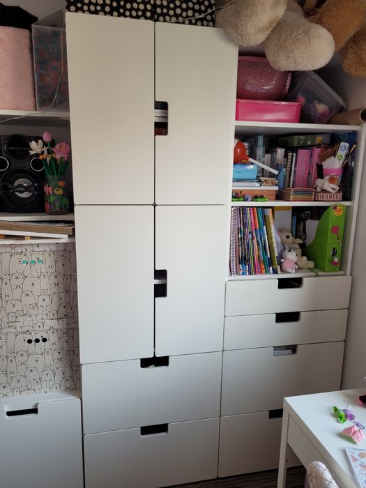 Ikea zestaw mebli modułowych białych