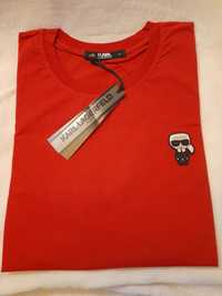 Karl Lagerfeld tshirt meski r. 2xl kolor czerwony premium nowy