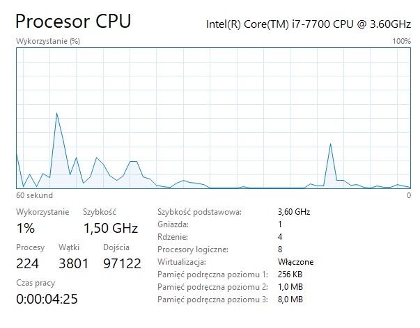 Komputer stacjonarny GTX1050 I7-7700
