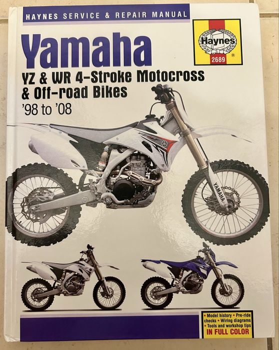 Serwisówka, instrukcja napraw Yamaha YZ WR 250 i 450 4T 98-08r