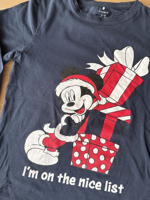 Bluzki świąteczne Myszka Mickey rozmiar 134/140 Name It