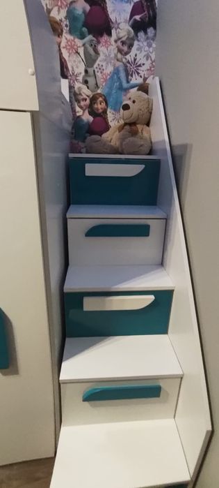 Antresola z biurkiem meble pokój dla dziecka