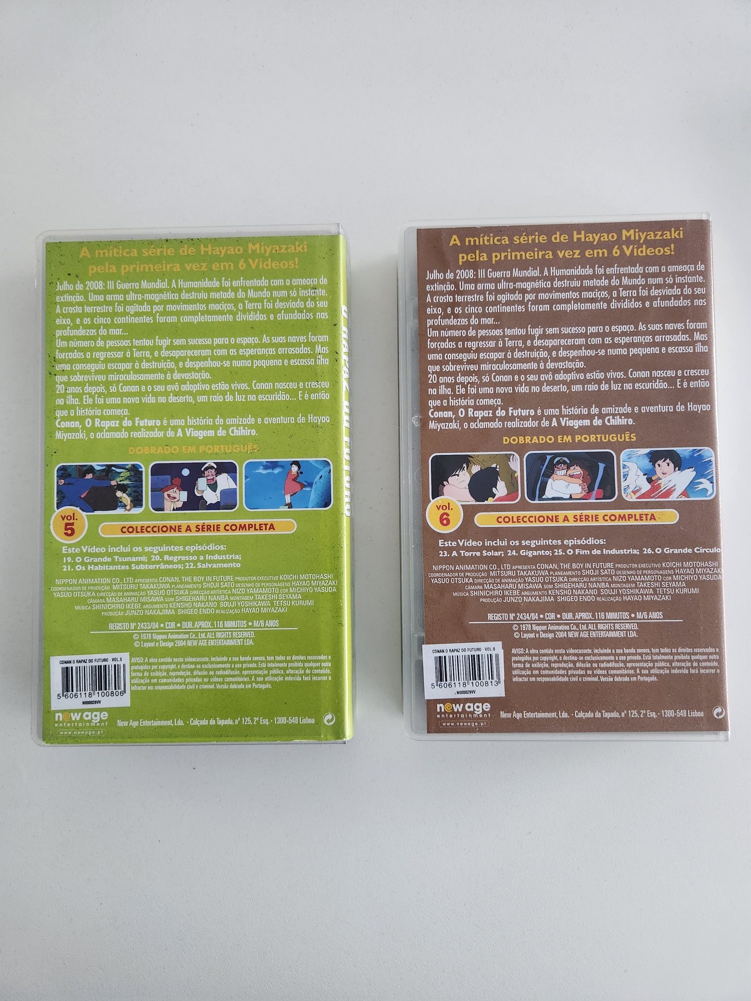 VHS Conan O Rapaz do Futuro Vol 5 e Vol 6