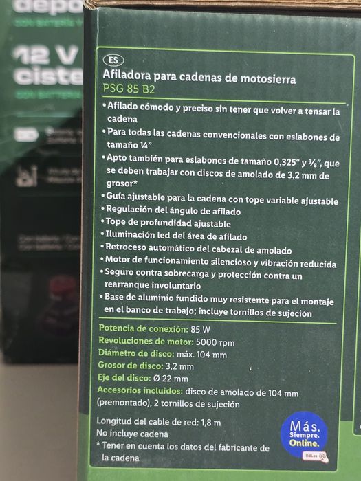 Afiador correntes parkside