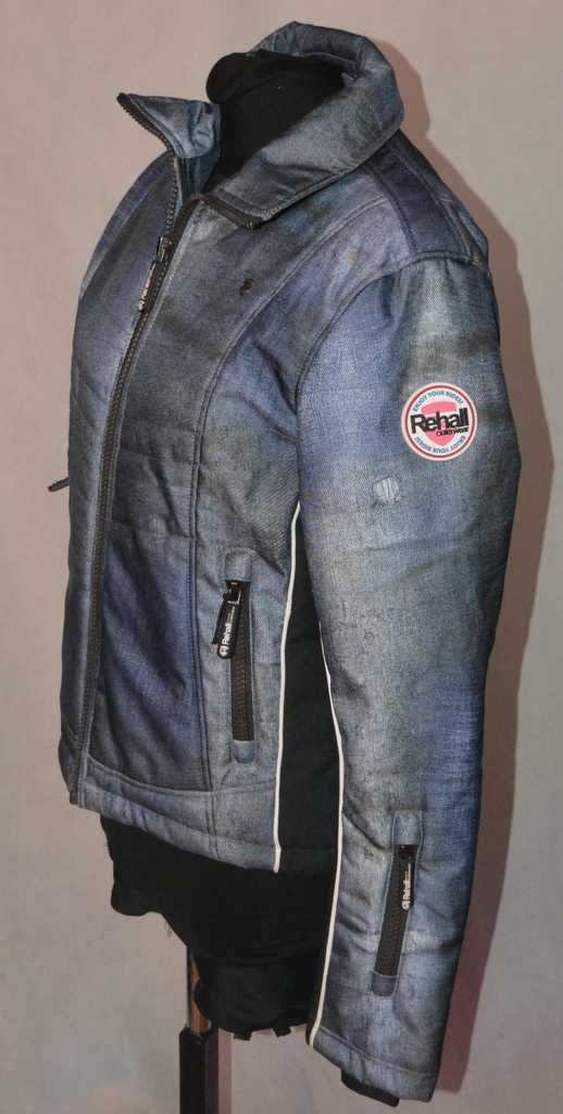 Narciarska kurtka ocieplana Rehall M imitacja jeans