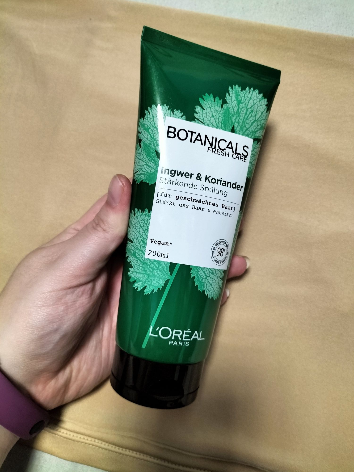 Wzmacniająca odżywka do włosów imbir i kolendra L'Oreal botanicals