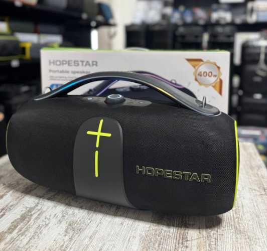 Портативна колонка Hopestar A85 400W, TWS, мікрофон, RGB подсветка