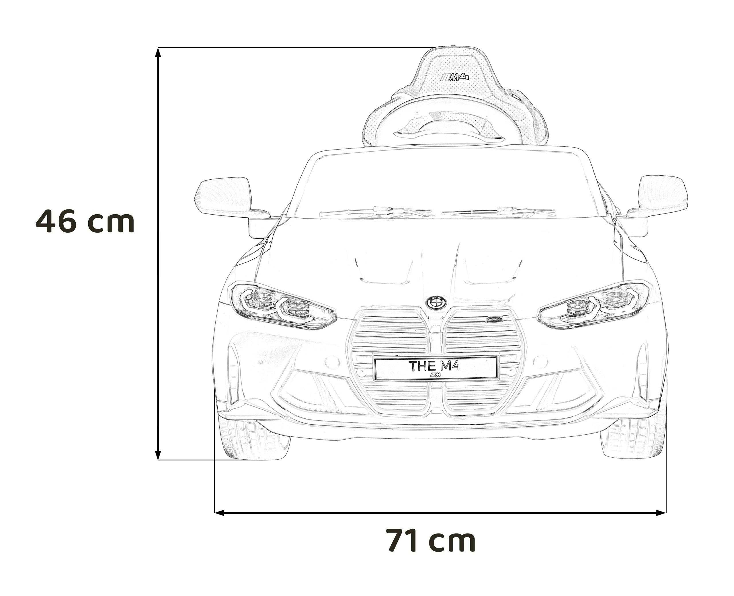 Pojazd na akumulator dla dzieci BMW M4 Niebieski PA.SX2418.NIE