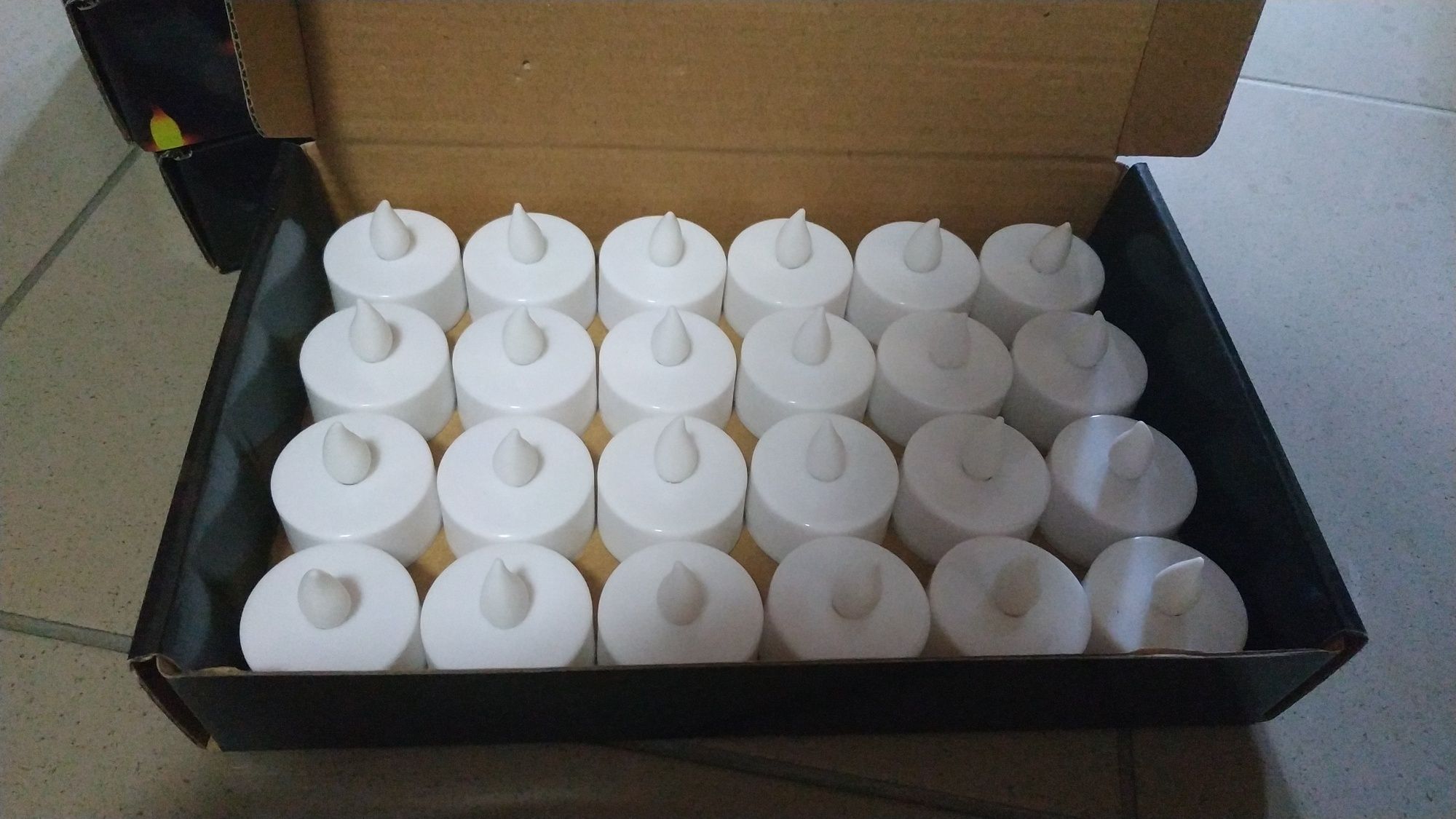 Светодиодные свечи чайные набор 24шт на батарейках, есть опт