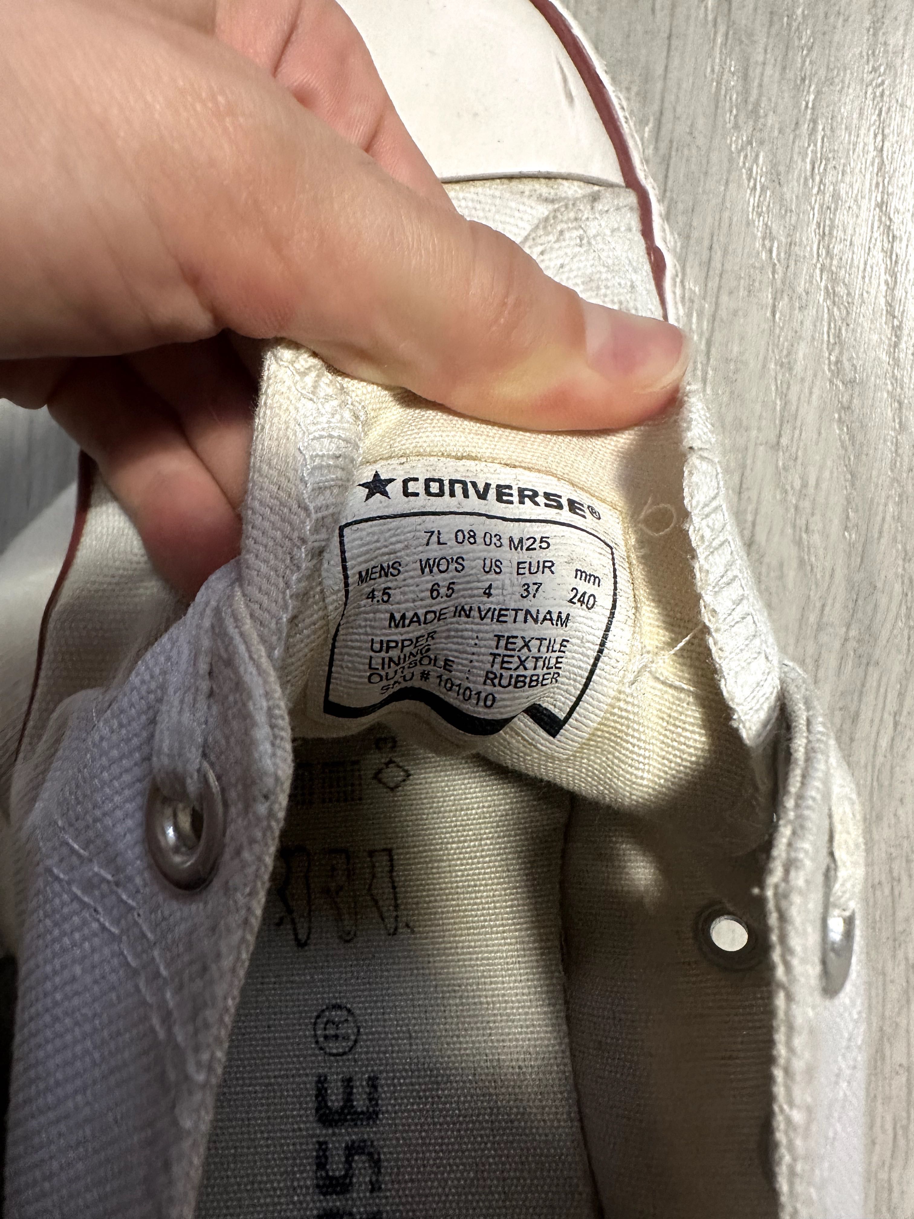 Converse Trampki Chuck Taylor All Star białe rozmiar 37 krótkie