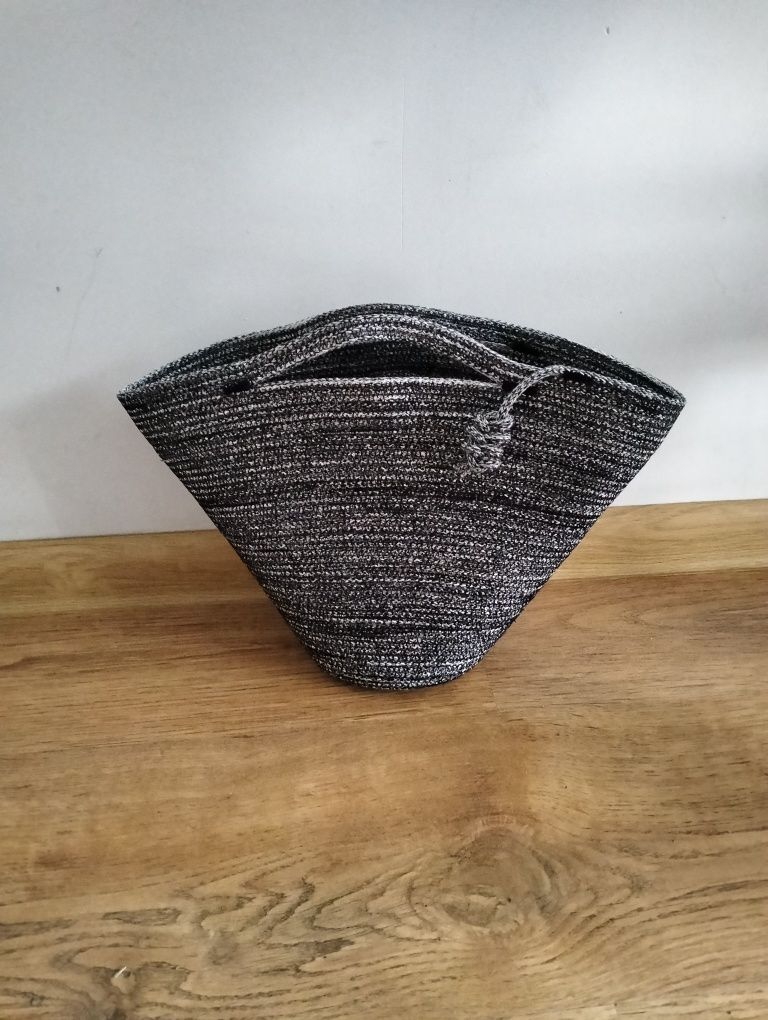 Torebka torba damska koszyk kosz ze sznurka handmade