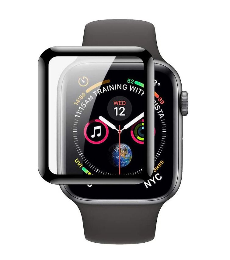 Szkło Hybrydowe do Apple Watch 4 / 5 / 6 / SE (40mm) Black