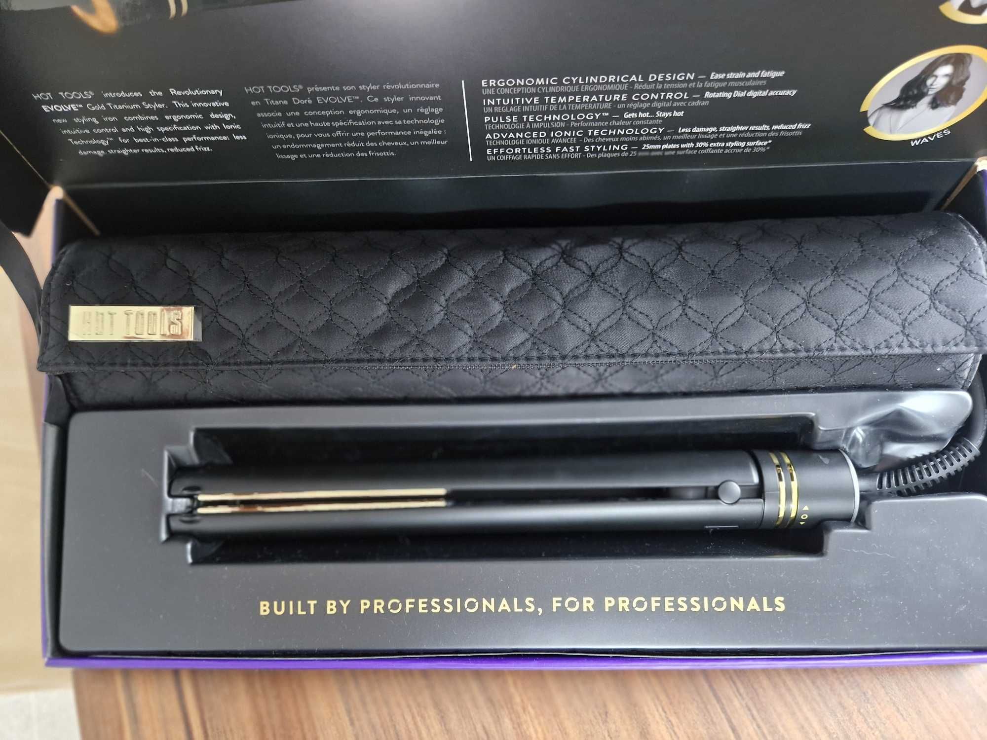 Hot tools Evolve Gold Titanum lokowka ,prostownica profesjonalna