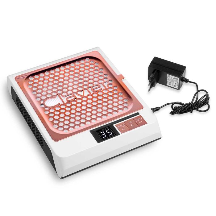 NOWY Pochłaniacz pyłu do paznokci kasetowy Clavier Biały Filtr Hepa