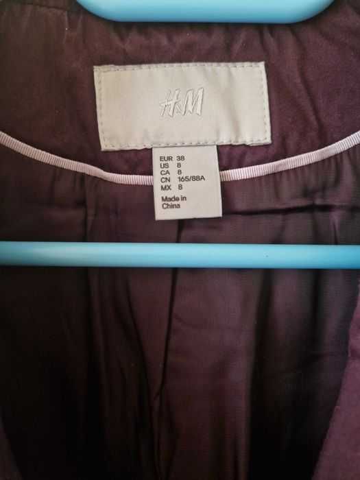 Żakiet fioletowy rozmiar 38 H&M
