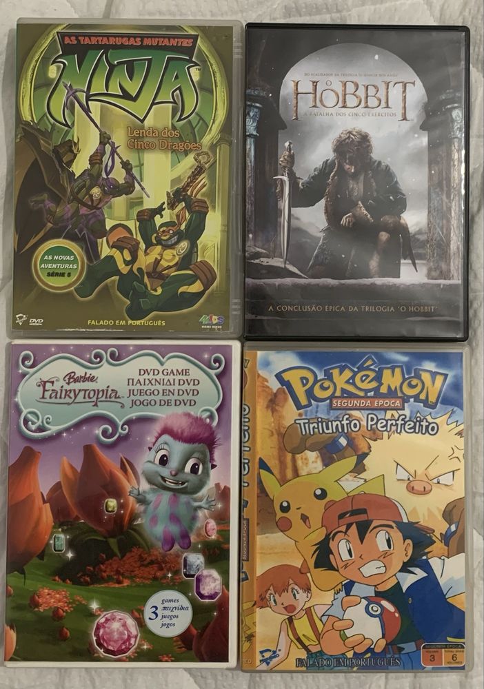 Lote de DvDs infantis/juvenis (5 DvDs por 5€)