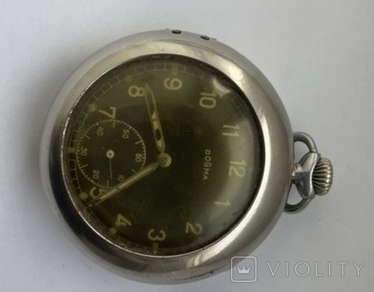 Вермахт часы DOGMA в футляре Wartburg D.R.G.M