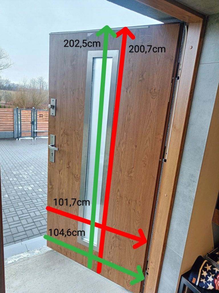 Skrzydło drzwi KMT 54Plus 100 lewe na budowę tymczasowe