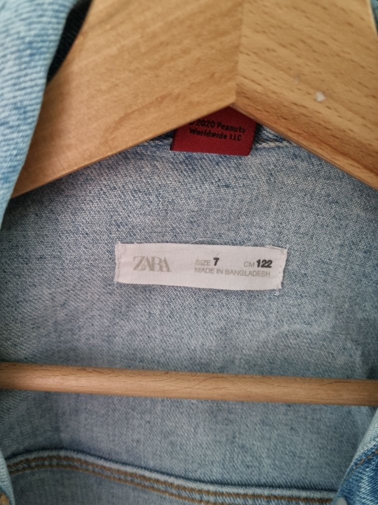 Zara kurtka kurteczka jeansowa dżinsowa peanut snoopy 122