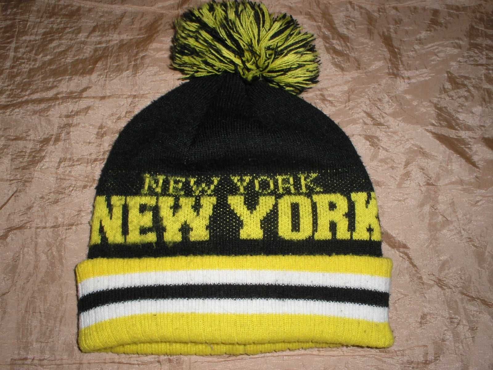 New York stone-зимова зимняя шапка с принтом